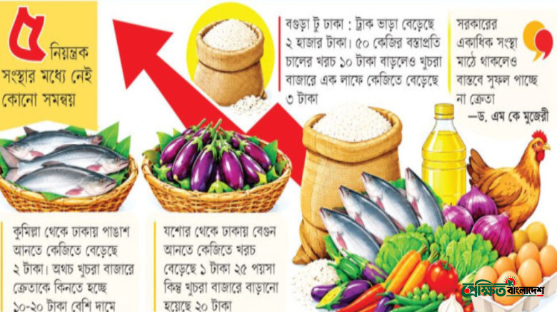 জ্বালানির দাম বাড়ার অজুহাতে বাজারে ‘লুটপাট’, তদারকির অভাবে ভোক্তার নাভিশ্বাস